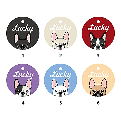 Muka 2 Stück Personalisierte Hundemarken aus Acryl Hundeanhänger Dog Tag mit individuellem Text von Muka