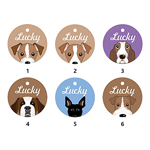 Muka 2 Stück Personalisierte Hundemarken aus Acryl Hundeanhänger Dog Tag mit individuellem Text von Muka