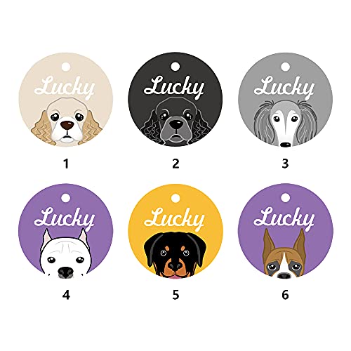 Muka 2 Stück Personalisierte Hundemarken aus Acryl Hundeanhänger Dog Tag mit individuellem Text von Muka