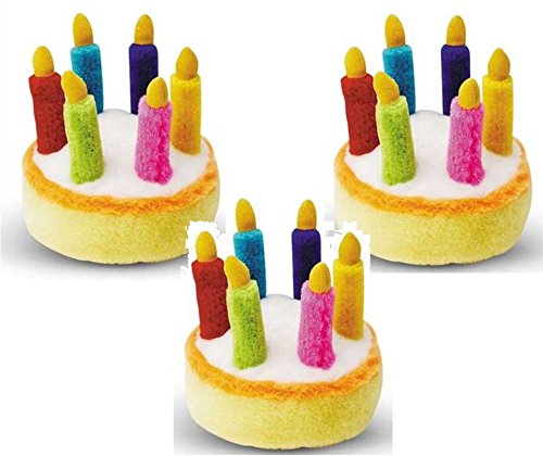 (3 Pack) von Multipet Geburtstag Kuchen 14 cm von Multi Pet