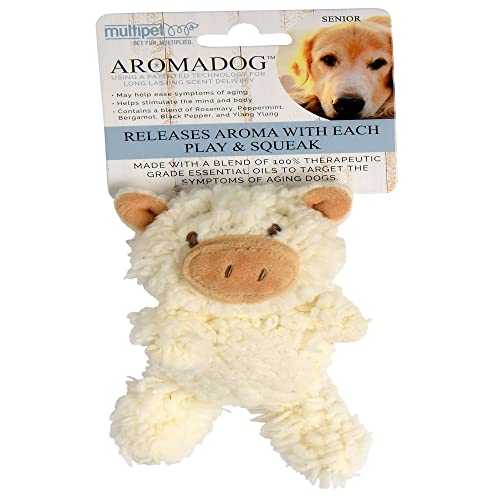 Multipet Aromadog Flattie Pig Senior Hundespielzeug, klein von Multi Pet