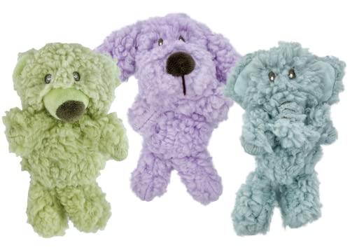 Multipet Aromadog Hundespielzeug aus Fleece, 15,2 cm, beruhigende Mischung aus ätherischen Ölen, Bär, Hund und Elefant, 3 Stück von Multi Pet