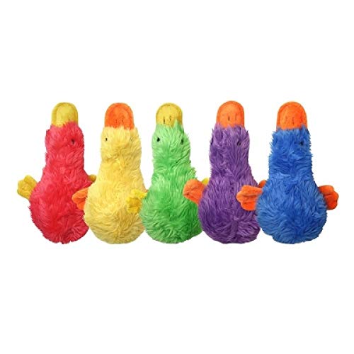 Multipet Duckworth Quietschendes Plüsch-Hundespielzeug, 10,2 cm, 2 Stück (je 1 Stück) von Multi Pet