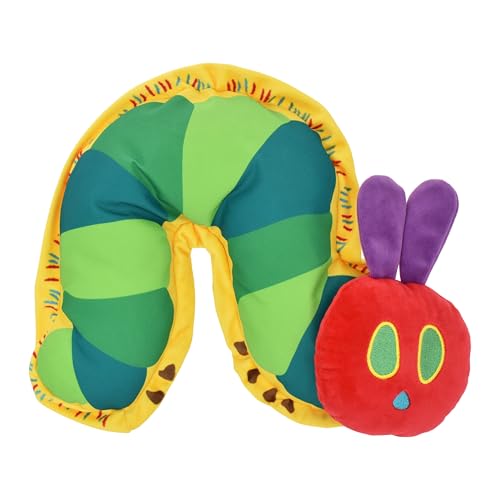 Multipet Eric Carle Very Hungry Caterpillar Crinkle Flattie Hundespielzeug, 17,8 cm von Multi Pet