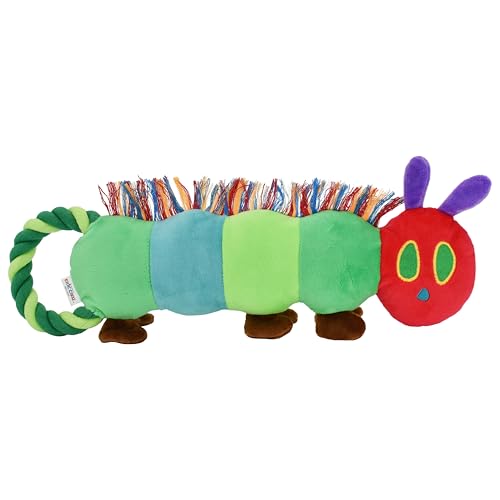 Multipet Eric Carle Very Hungry Caterpillar Hundespielzeug, Seilzug, 40,6 cm von Multi Pet