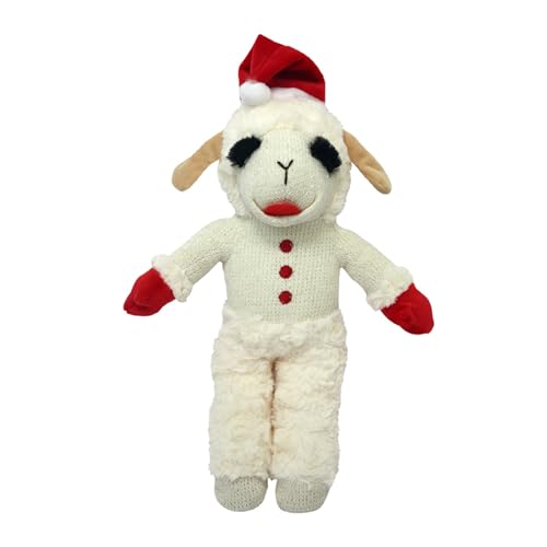 Multipet Hundespielzeug Lammkotelett mit Weihnachtsmannmütze, 33 cm von Multi Pet