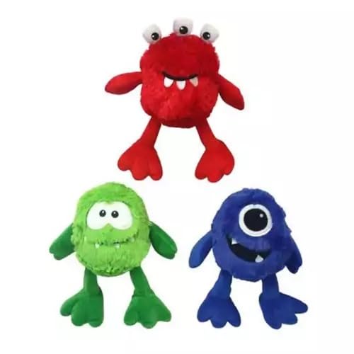 Multipet Minipet Plüsch-Hundespielzeug, Monster, 12,7 cm, sortiert von Multi Pet