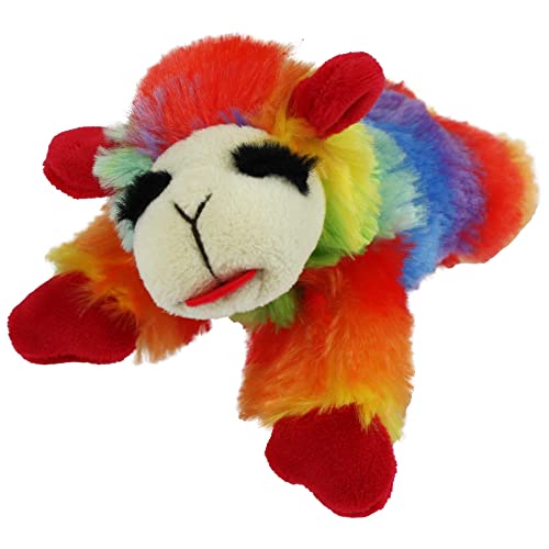 Multipet Rainbow Lamb Chop Hundespielzeug, Plüsch, klein von Multi Pet