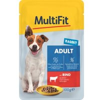 MultiFit Adult Little Dog Pouch Ragout Rind 24x100 g von MultiFit