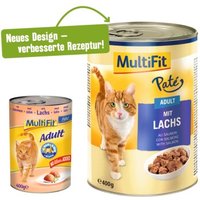 MultiFit Adult Paté Lachs 12x400 g von MultiFit