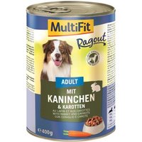 MultiFit Adult Ragout Kaninchen & Karotten 12x400 g von MultiFit