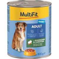 MultiFit Adult Ragout Kaninchen & Karotten 12x800 g von MultiFit