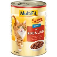 MultiFit Adult Sauce Rind & Leber 12x400 g von MultiFit