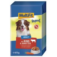 MultiFit Adult in Ragout 12 x 475 g Rind und Karotten von MultiFit