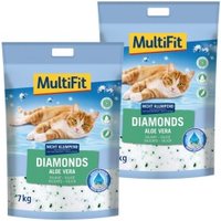 MultiFit Diamonds Aloe Vera Silikatstreu 2x15 l von MultiFit