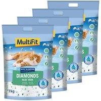 MultiFit Diamonds Aloe Vera Silikatstreu 4x15 l von MultiFit