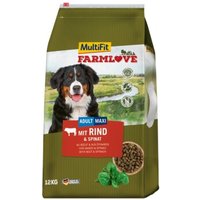 MultiFit MutiFit Farmlove Trockenfutter Hund Adult, Maxi, mit Rind & Spinat 12 kg  von MultiFit