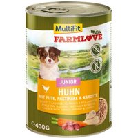 MultiFit Farmlove Junior Huhn mit Pute 6x400 g von MultiFit