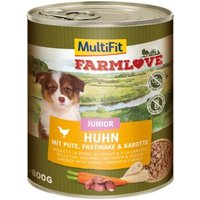 MultiFit Farmlove Junior Huhn mit Pute 6x800 g von MultiFit