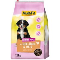 MultiFit Tockenfutter Hund Junior, Maxi, mit Geflügel & Reis 12 kg von MultiFit