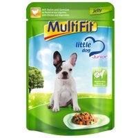 MultiFit Junior Little Dog Pouch Jelly Huhn & Gemüse 48x100 g von MultiFit