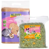 MultiFit Kleintierstreu 56 L & Heu mit Löwenzahn 500 g von MultiFit