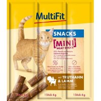 MultiFit Mini Meat Sticks 25x3x6g Truthahn und Lamm von MultiFit