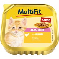 MultiFit Nassfutter Katze Junior, in Sauce, Huhn 16x100 g von MultiFit