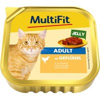 MultiFit Schale Adult Jelly Geflügel 16x100 g von MultiFit