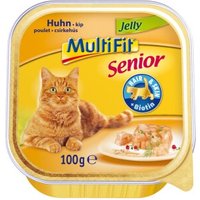 MultiFit Schale Senior Jelly Huhn 32x100 g von MultiFit