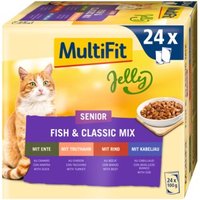 MultiFit Senior Jelly Fish & Classic Mix Multipack 24x100 g von MultiFit