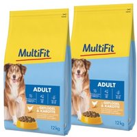 MultiFit Trockenfutter Hund Adult, mit Geflügel & Karotte 2x12 kg MultiFit Trockenfutter Hund Adult, mit Geflügel & Karotte 2x12 kg von MultiFit