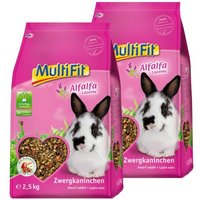 MultiFit für Zwergkaninchen mit Alfalfa 2x2,5 kg von MultiFit