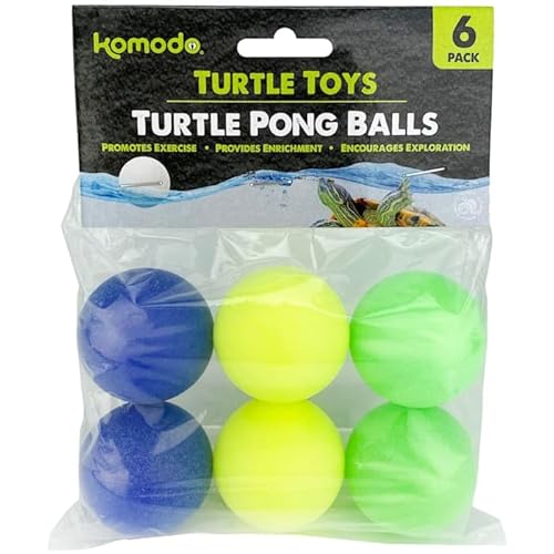 Multipet Komodo Tischtennisbälle, Schildkröte, Größe M, 6 Stück von Komodo