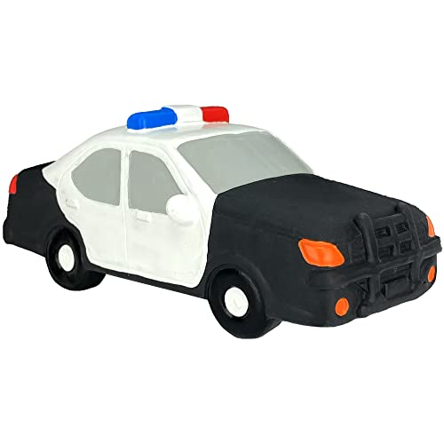 Multipet Quietschendes Hundespielzeug aus Latex, Polizeiauto, 16,5 cm von Multipet