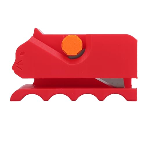 Mumusuki Cutter für Katzenkratzer, 3D -Bedruckte Kätzchen -Cutter -Handheld -Pappkarton -Cutter -Werkzeug DIY -Karton Stripper Cat Kratzplatte Schneidwerkzeug (Rot) von Mumusuki