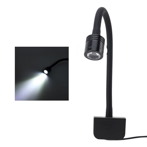 Mumusuki Fischtankclip auf Licht, USB -Stecker 5 V 360 ° Rotation LED -Klemme Aquarium Licht Aluminiumlegierung Aquariumlampe für 3 Bis 6 Gallonen Süßwasser Salzwasseraquarien (weißes von Mumusuki