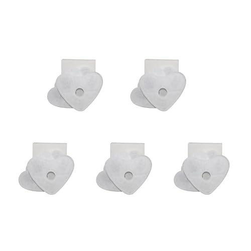 Keep The Water for 4 Pcs Heart for Dog Kitten Pet Bowl Drink Dish Filter Softens The Water Activated Car Pet Water Fountain Filter Replacement von Mumuve