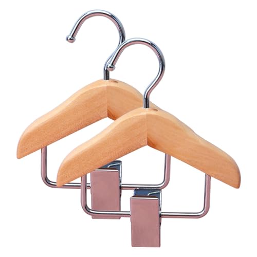 4 STÜCK Kinderkleiderbügel | Hunde Kleiderbügel Holz Mit Clips | Baby Kleiderbügel | Kleiderbügel Für Haustiere Kleidung | Holzbügel Für Kleine Hunde-, Katzen- Und Kätzchenkleidung von Murman