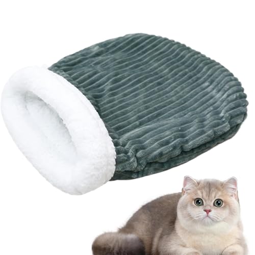 Katzen Schlafsack Höhle, Katzenschlafsack Flauschig Warmer Katzenbett Winter Katzen Höhlenbett, Winterschlafsack Für Katzen, Waschbar Katzennest Höhle Haustierbett Für Katzen Hunde von Murman