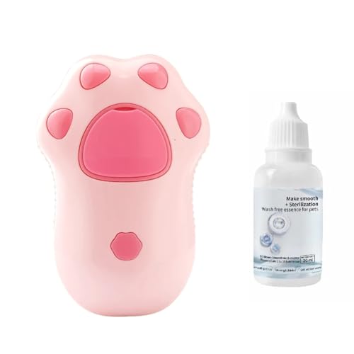 Muuoeou 1 STÜCK Katzenbürste Dog Massage Kamm Eingebauter Elektrischer Wasserspray ABS+ Pink von Muuoeou