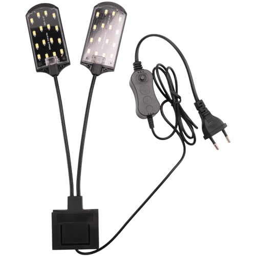 Muuoeou 1 Stück LED-Wachstumslampe für, Aquariumleuchte X7, wasserdichte, Aufsteckbare Aquariumlampe mit Köpfen, EU-Stecker von Muuoeou