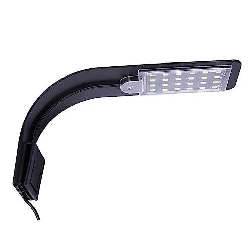 Muuoeou Aquarium-Clip-Licht, Aquarium-LED-Licht für Aquarium, Bepflanztes Aquarium, 10 W, LED-Licht für Aquarium, LED-Beleuchtung, Antibeschlag-Clip-Lichter, EU-Stecker von Muuoeou