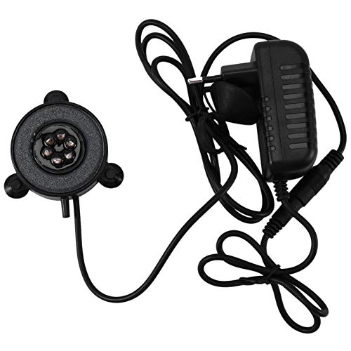 Muuoeou Led Aquarium Luft Blase Licht Aquarium Luft Schleier Blase Scheibe mit 6 Farb LEDs (Eu Stecker) von Muuoeou