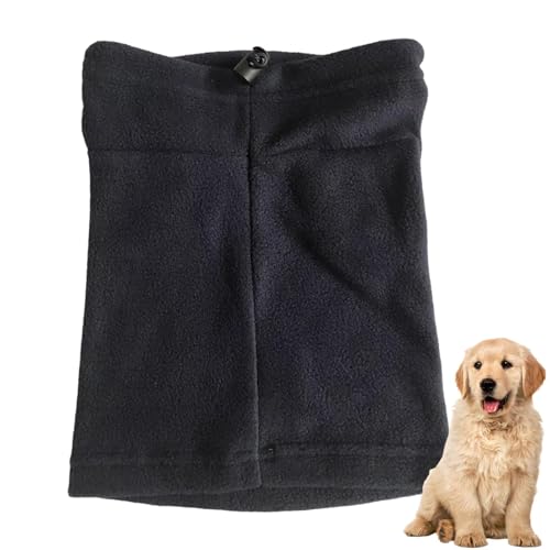 Muuzebsy Hunde-Ohrenschutz, Wintermütze, Fleece-Ohren-Kapuzenpullover für Kleintiere, verstellbar, winddicht, mit Ohrenschützern für Camping, Wandern, Laufen von Muuzebsy