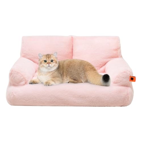 Muuzebsy Katzen-Couch-Bett, waschbares Katzenbett, Haustier-Sofa, rutschfeste Unterseite, abnehmbares kleines Hundesofa für kleine, mittelgroße Hunde, Katzen, Haustierbedarf von Muuzebsy