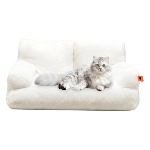 Muuzebsy Katzenbett-Sofa – waschbares Katzenbett, Haustiersofa, rutschfeste Unterseite, abnehmbares kleines Hundesofa für kleine, mittelgroße Hunde, Katzen, Haustierbedarf von Muuzebsy