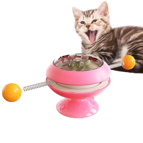 Muuzebsy Katzenminze Spinner Ball Spielzeug - Interaktives Windmühle Katzenspielzeug für Indoor-Katzen - Katzenspielzeug für Indoor-Katzen, Katzen-Zahnbürstenspielzeug Kätzchen Beißspielzeug, von Muuzebsy