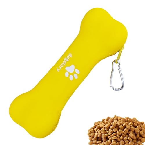 Muuzebsy Leckerli-Tasche für das Training, Leckerli-Tasche mit Karabiner, tragbare Leckerli-Tasche für Camping, Snack-Tasche mit Reißverschluss für Hundetraining von Muuzebsy