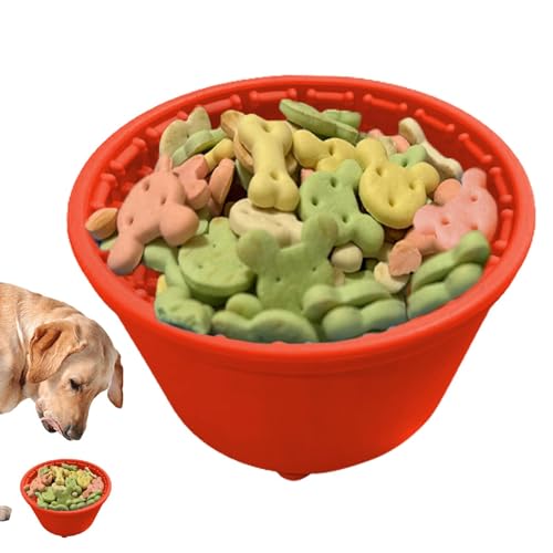 Muuzebsy Pet Slow Food Bowl - Hund Anreicherung Spielzeug | Fördert geistige Bereicherung Haustier Slow Food Eimer, Gesunde Fressnapf Interaktives Hundespielzeug für Hunde von Muuzebsy